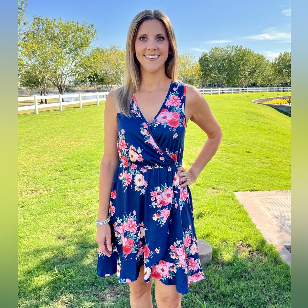 Blue Floral Dress